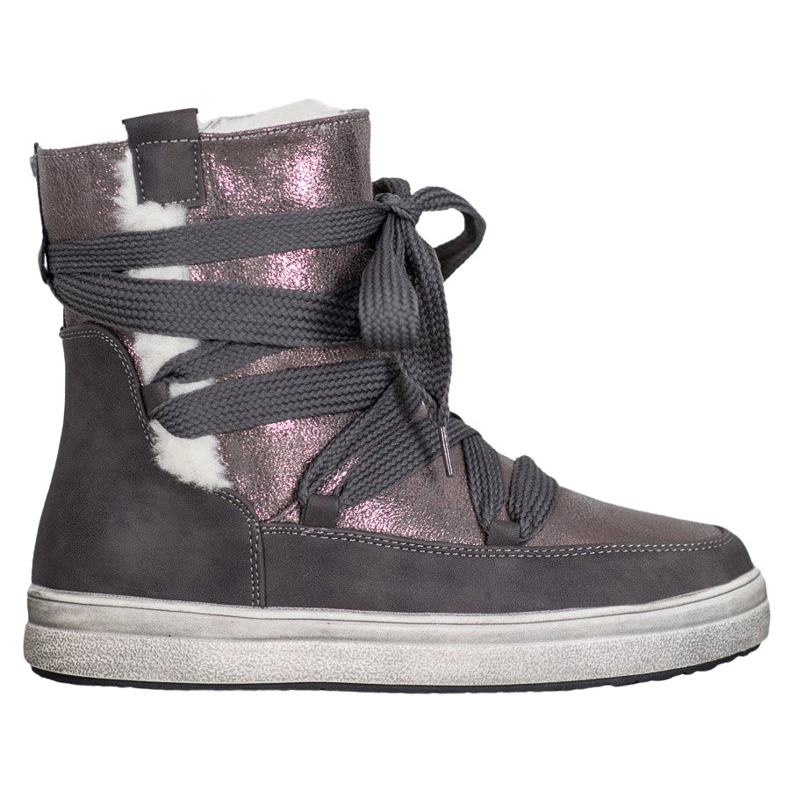 SDS Botas de nieve cálidas gris