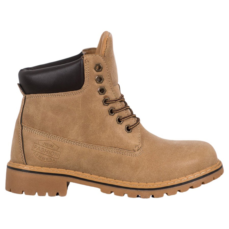 Haver Botas de montaña con cuero ecológico marrón