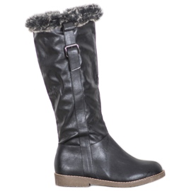 Sergio Leone Botas con piel negro