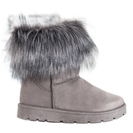 SHELOVET Mukluki gris con piel