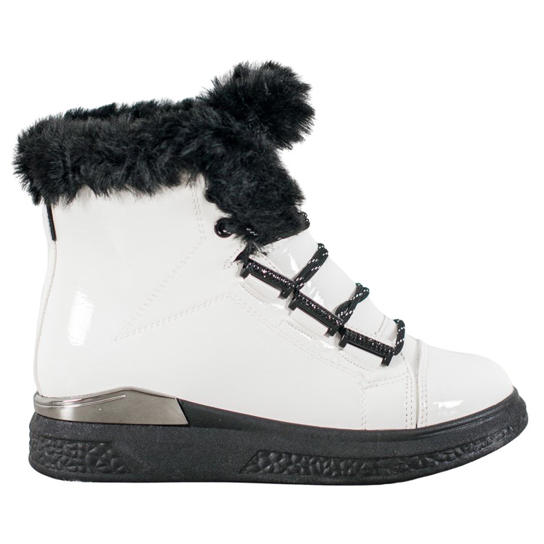 Bella Paris Botas de nieve blancas blanco