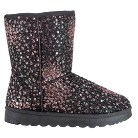 SHELOVET Mukluki cálido con lentejuelas multicolor