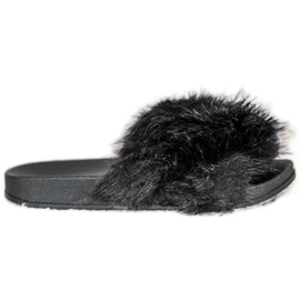 SHELOVET Zapatillas de piel cómodas negro