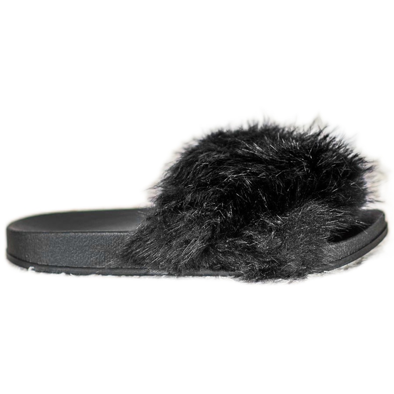 SHELOVET Zapatillas de piel cómodas negro
