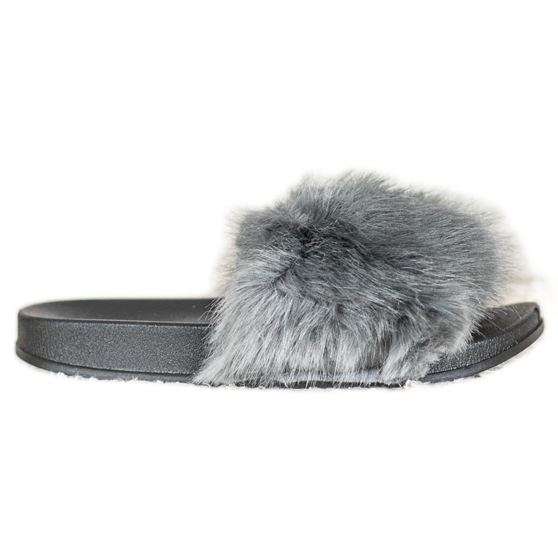 SHELOVET Zapatillas de piel cómodas gris