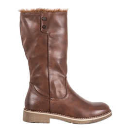 SDS Botas con vástago enrollable marrón