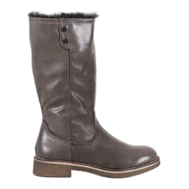 SDS Botas con vástago enrollable gris