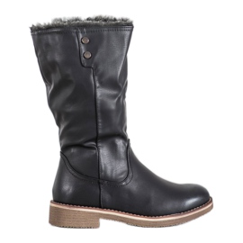 SDS Botas con vástago enrollable negro