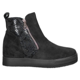 Bestelle Botas con estampado de serpiente negro