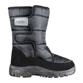 SHELOVET Botas de nieve cálidas con velcro negro SHELOVET Botas de nieve cálidas con velcro negro