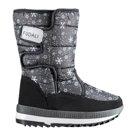 SHELOVET Botas de nieve con velcro negro SHELOVET Botas de nieve con velcro negro