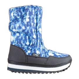 SHELOVET Botas de nieve con aplicación azul SHELOVET Botas de nieve con aplicación azul