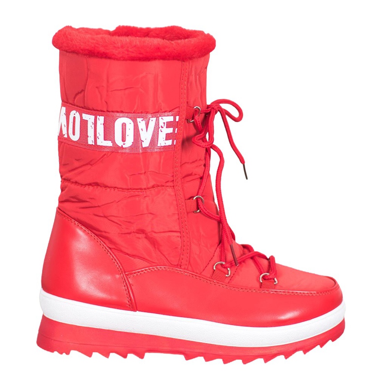 SHELOVET Me encantan las botas de nieve rojo