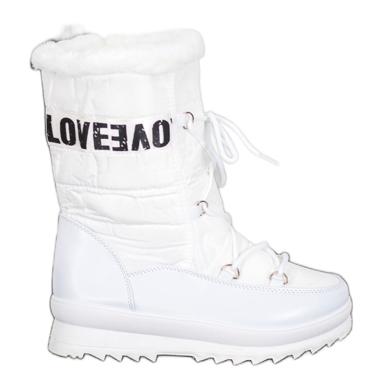 SHELOVET Me encantan las botas de nieve blanco SHELOVET Me encantan las botas de nieve blanco