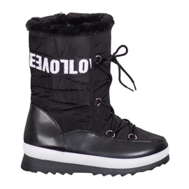 SHELOVET Me encantan las botas de nieve negro SHELOVET Me encantan las botas de nieve negro