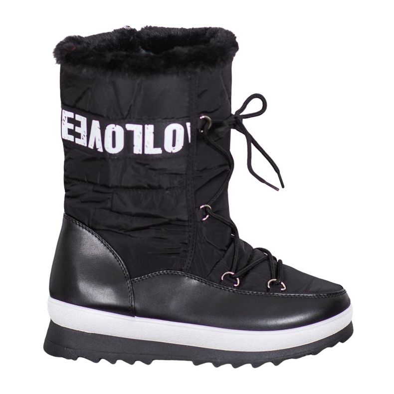 SHELOVET Me encantan las botas de nieve negro
