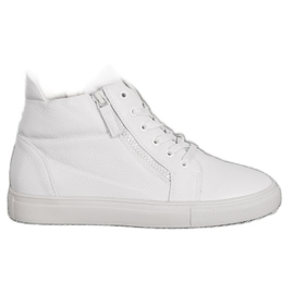 Sergio Leone Zapatillas blancas en la plataforma blanco