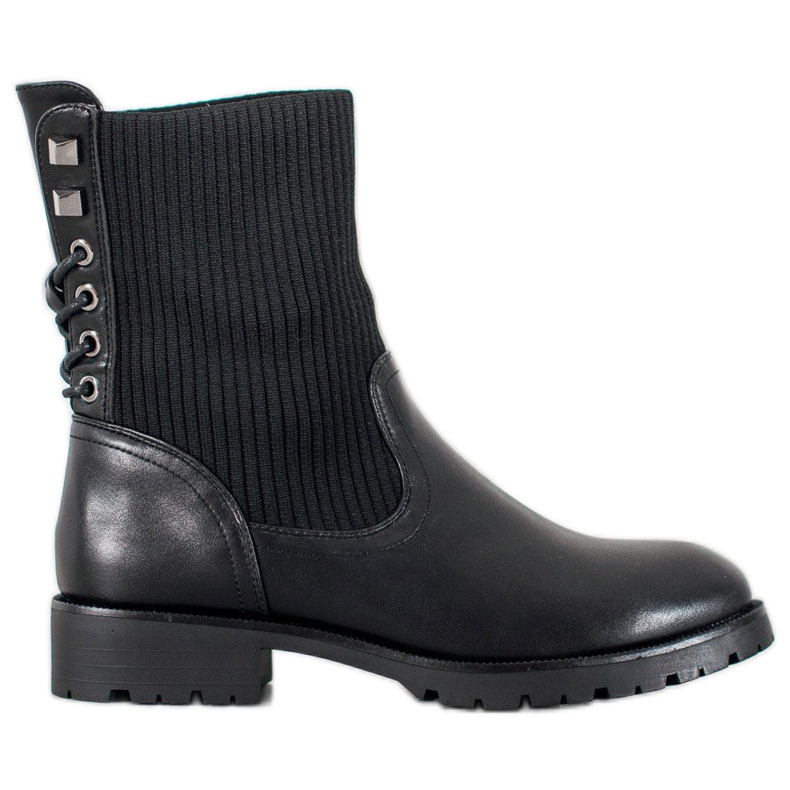SDS Botas sin cordones negro SDS Botas sin cordones negro