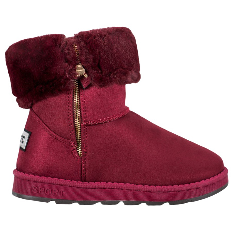 Bona Mukluki con mango enrollable rojo multicolor