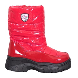 SHELOVET Botas cálidas de invierno rojo