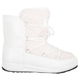 Small Swan Botas de invierno con piel de oveja blanco Small Swan Botas de invierno con piel de oveja blanco