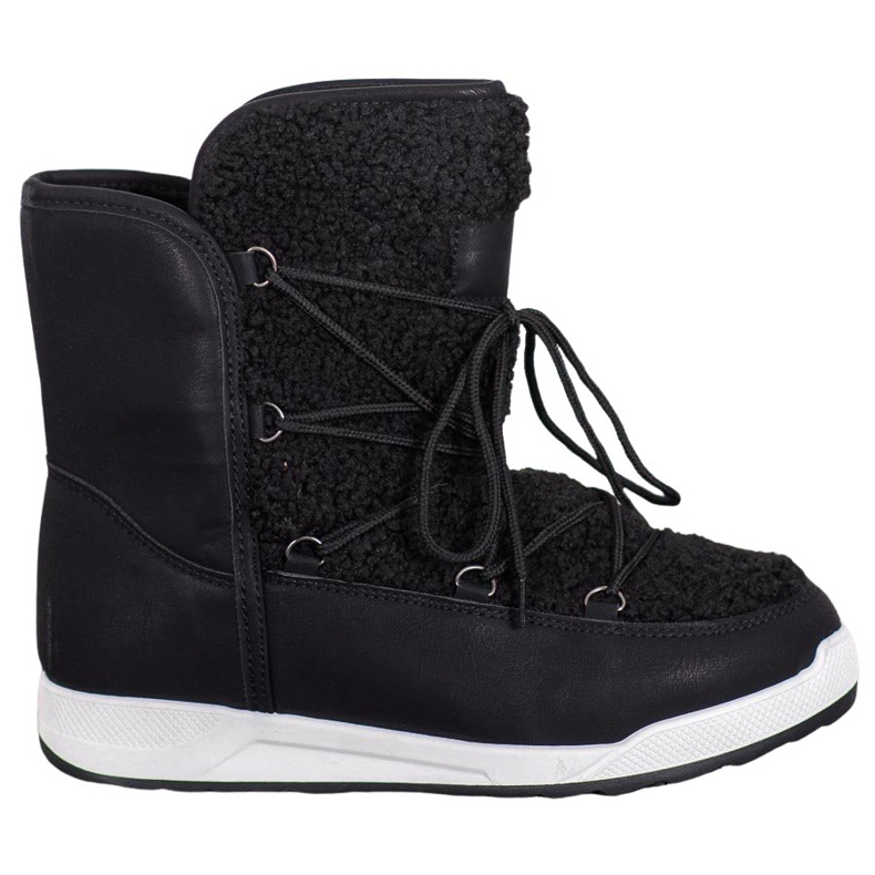 Small Swan Botas de invierno con piel de oveja negro