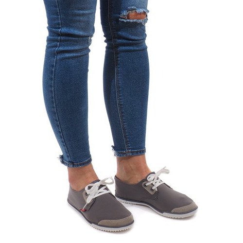 Lycra CC8518 Zapatillas grises con cordones
