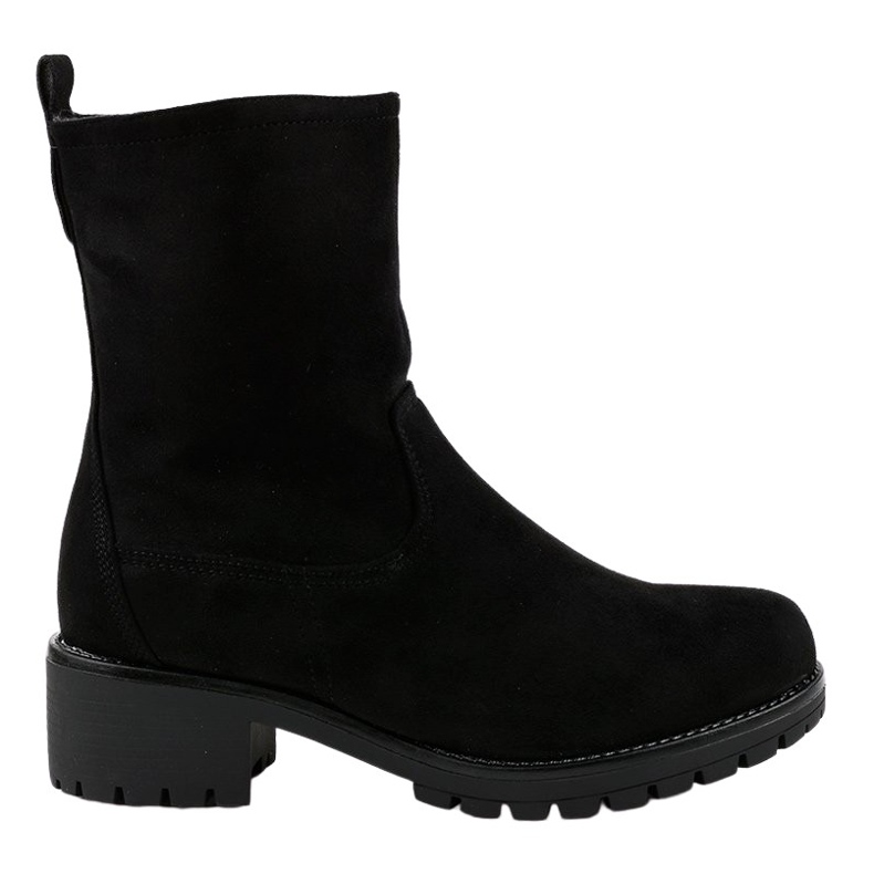 Botas altas de ante negro 8B905