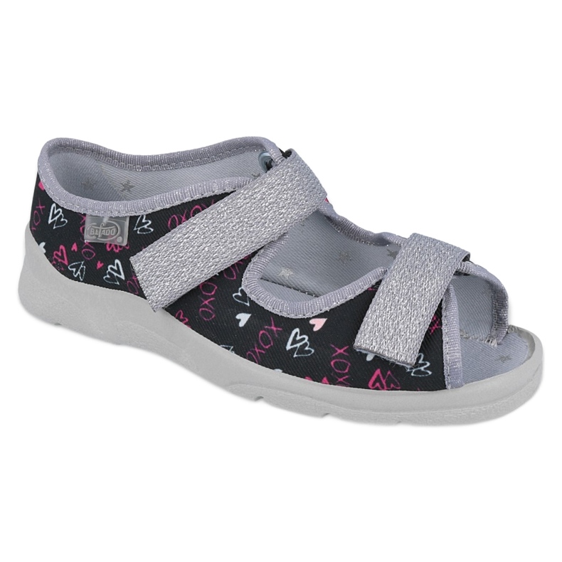 Sandalias infantiles de Befado para velcro 969y144 negro