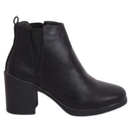 Botas negras de tacón alto de Emily Black negro