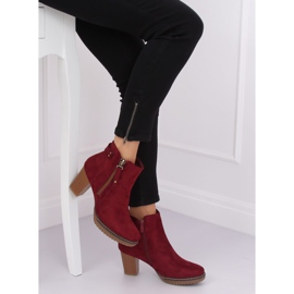 Botines de ante burdeos 8B856 Wine II Grade rojo Botines de ante burdeos 8B856 Wine II Grade rojo