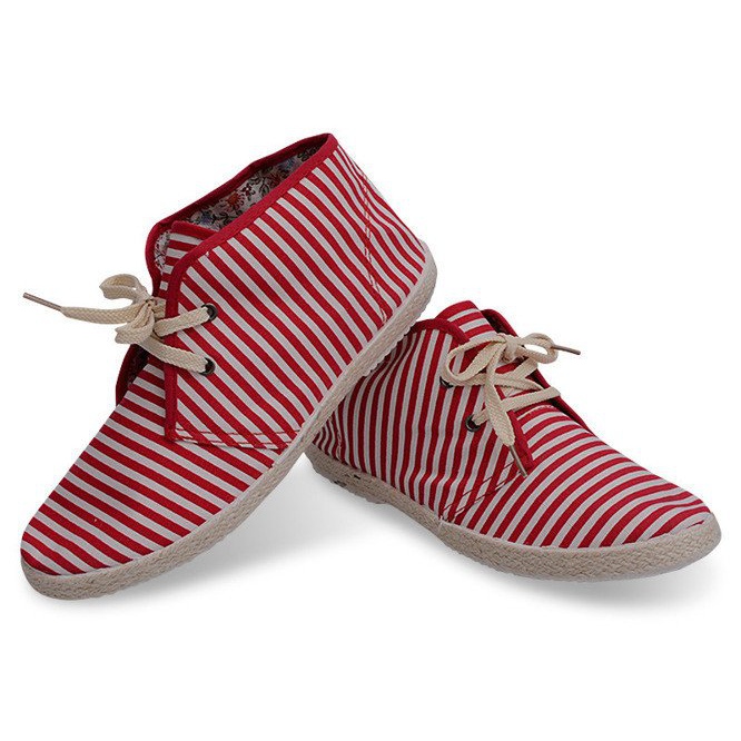 Botas Zapatillas Suela De Paja 2607 Rojo