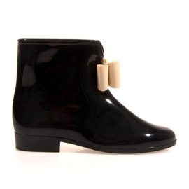 Botas de agua con lazo Y014 Negro