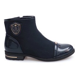 Botas elegantes, zapatos 1956 Navy azul marino