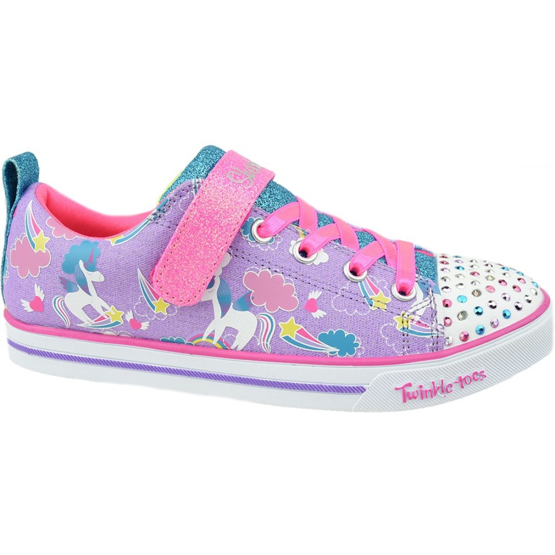 Zapatos Skechers Sparkle Lite Jr 20212L-LVMT violeta Zapatos Skechers Sparkle Lite Jr 20212L-LVMT violeta