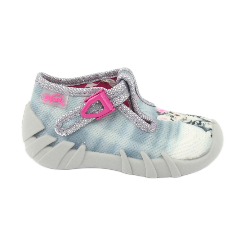 Calzado infantil befado gatito 110P365 rosado gris