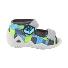 Sandalias Befado para niños 250P093 azul gris verde