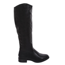 Botas negras para mujer A-6 Black negro verde