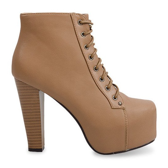 Botas sólidas en el talón 9502 Caqui Botas sólidas en el talón 9502 Caqui