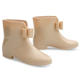 Botas de agua con lazo 502A Beige