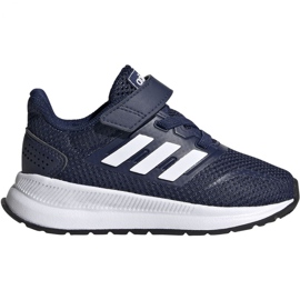 Zapatillas Adidas Runfalcon I Jr EG6153 blanco azul marino Zapatillas Adidas Runfalcon I Jr EG6153 blanco azul marino