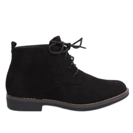 Botas negras con cordones 8B977 Black negro