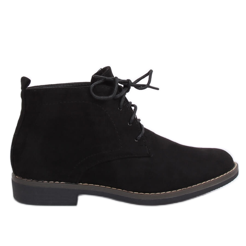 Botas negras con cordones 8B977 Black negro Botas negras con cordones 8B977 Black negro