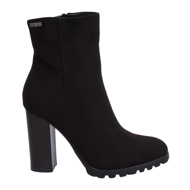 Botas de tacón estable negro 5247 Negro