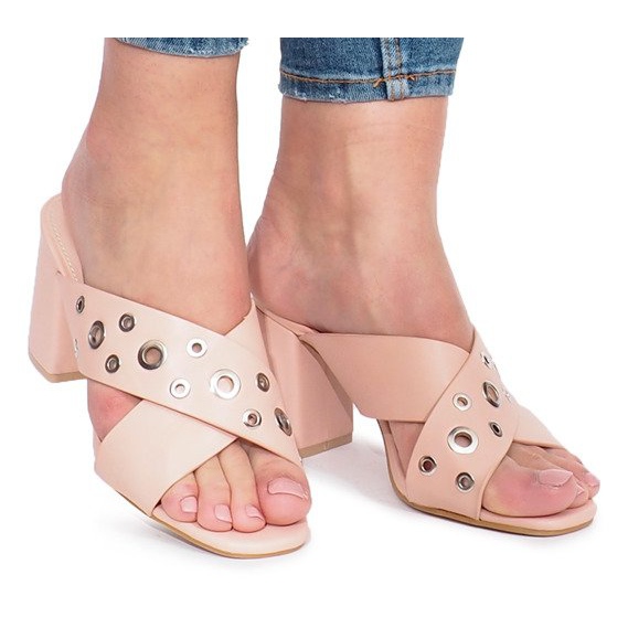 Zapatillas rosa de tacón alto Make A Move rosado