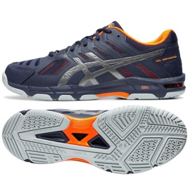 Zapatillas de voleibol Asics Gel Beyond 5 M B601N 402 multicolor azul marino