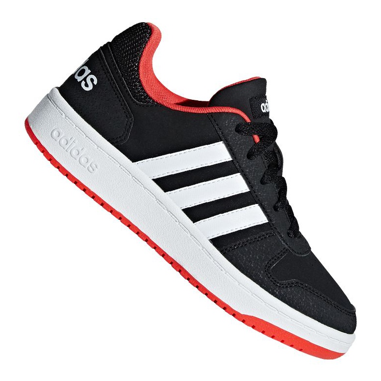Zapatos adidas Hoops 2.0 Jr B76067 negro rojo