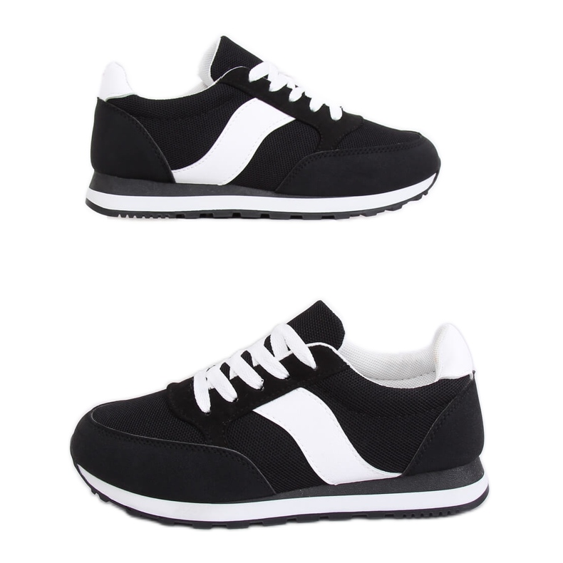 Black BL189P Zapatillas deportivas negras blanco negro
