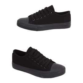 Zapatillas de mujer negras PQ-22 Black negro
