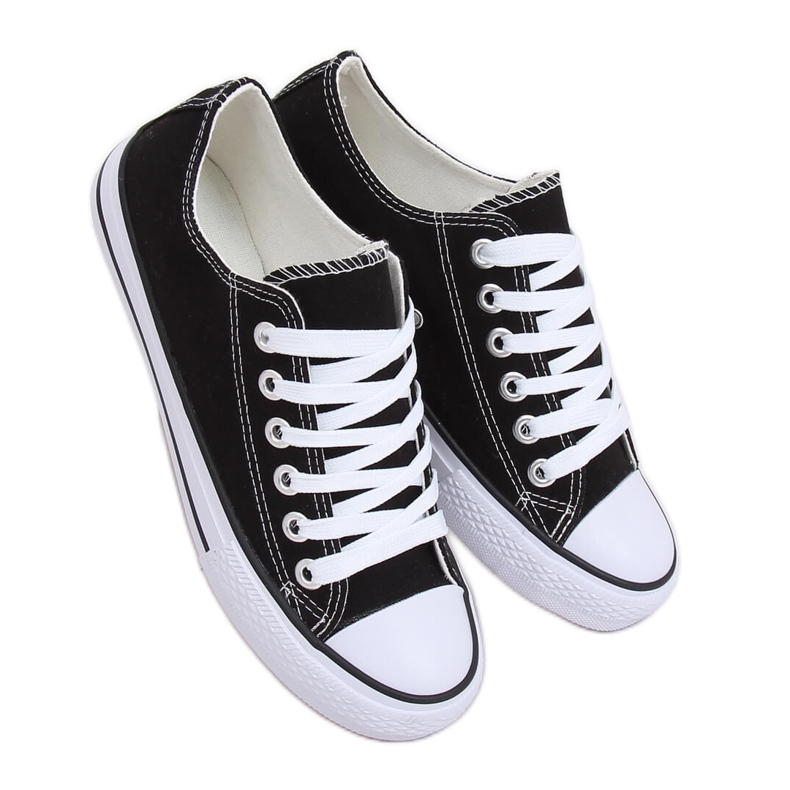 Zapatillas de mujer clásicas negras 7050Y Negro